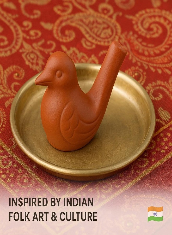 JETHIYA Terracotta Bird Water Whistle Toy | Pack of 2 | Handcrafted Traditional Indian Clay Musical Toy for Kids | Eco-Friendly, Non-Toxic & Handmade Gift - Image 5